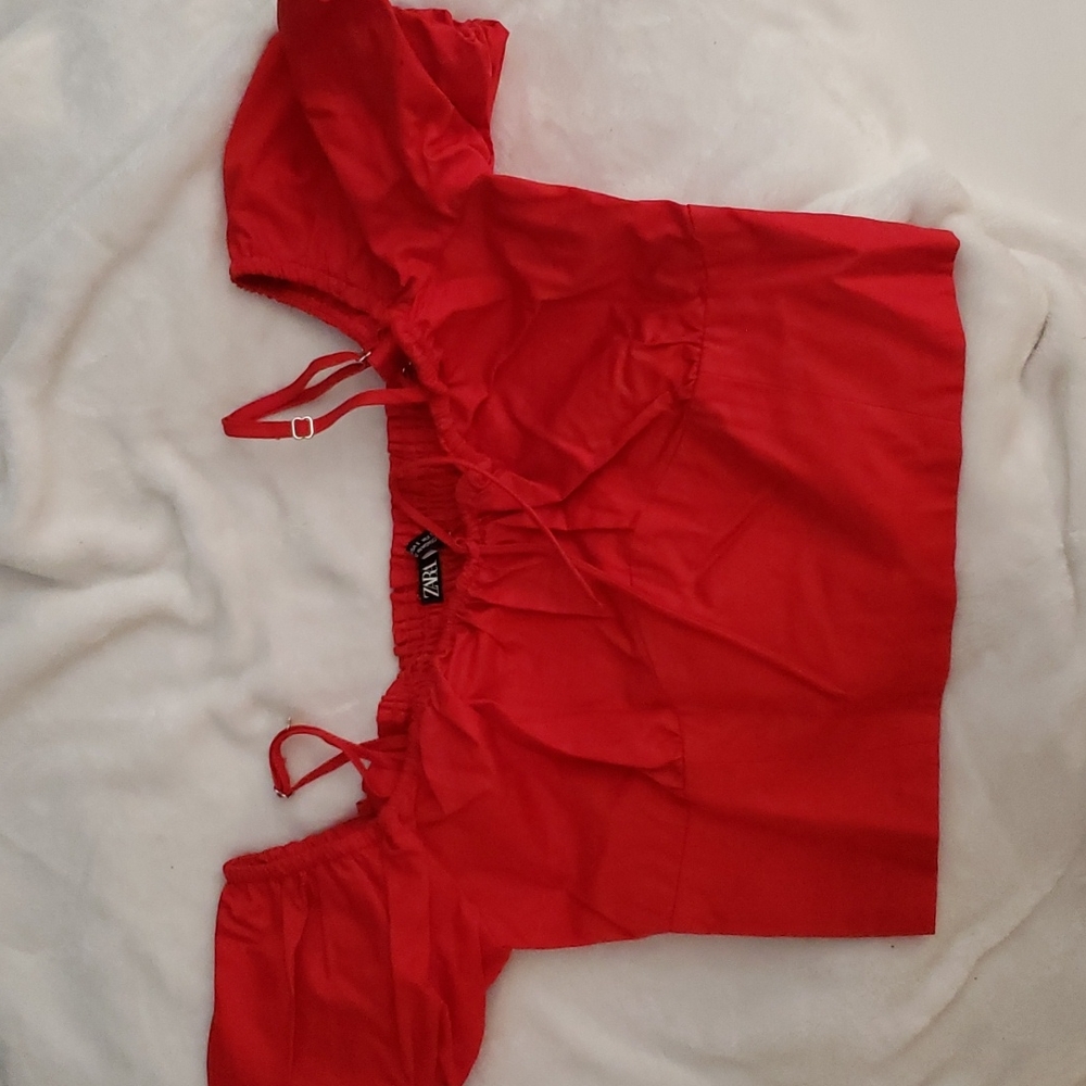 Womens small red top